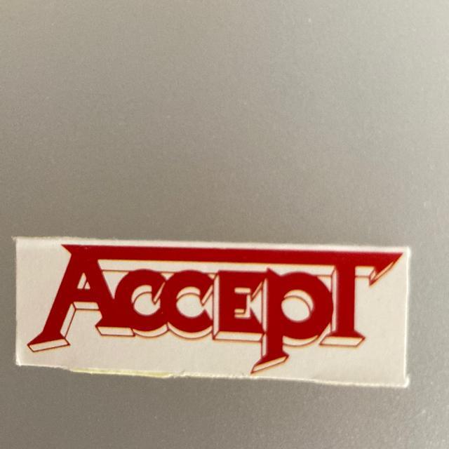 80年代当時物 アクセプト /ACCEPT  ロゴステッカー ハードロック ジャーマンメタル < CD/DVD/ビデオ  80年代当時物 アクセプト /ACCEPT  ロゴステッカー ハードロック ジャーマンメタル  < CD/DVD/ビデオの