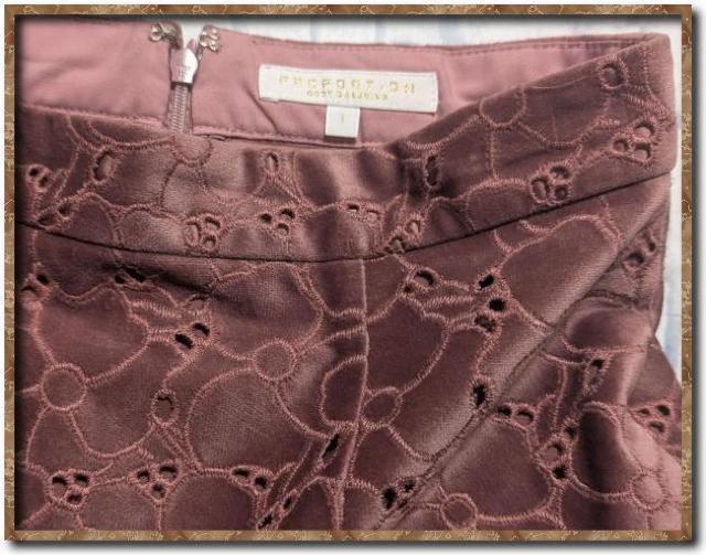 プロポーションボディドレッシング 刺繍入りベロアスカート ピンク < ブランド プロポーションボディドレッシング 刺繍入りベロアスカート ピンク < ブランドの