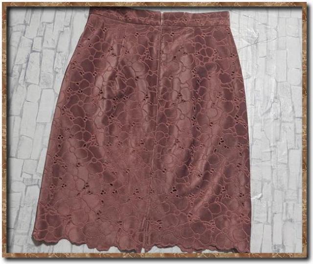 プロポーションボディドレッシング 刺繍入りベロアスカート ピンク < ブランド プロポーションボディドレッシング 刺繍入りベロアスカート ピンク < ブランドの