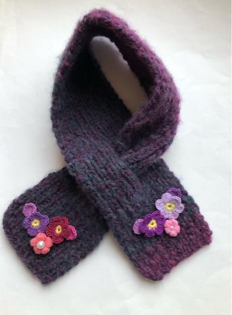 ハンドメイド ミニマフラー 一巻き用 グラデーションカラー < 女性ファッション  ハンドメイド ミニマフラー 一巻き用 グラデーションカラー < 女性ファッションの