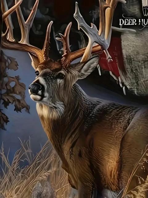 超お買い得1490円★鹿狩り3Dプリント入りメンズ ポリエステルパーカー - フード付き USAサイズM(日本サイズXL相当) < 男性ファッション  超お買い得1490円★鹿狩り3Dプリント入りメンズ ポリエステルパーカー - フード付き USAサイズM(日本サイズXL相当) < 男性ファッションの