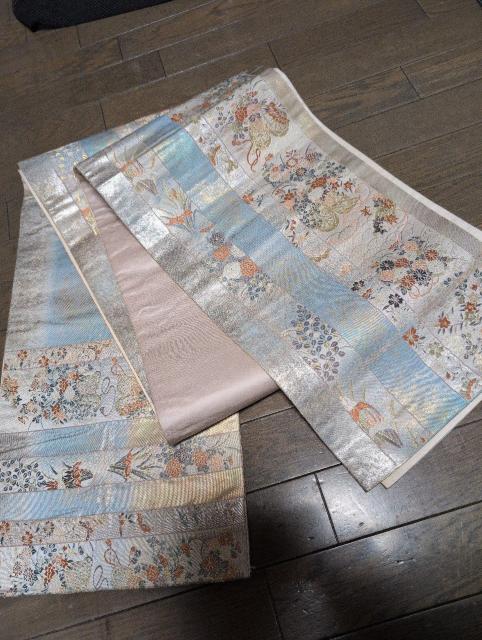 USED、袋帯、六通、箔使用、花柄 < 女性ファッション  USED、袋帯、六通、箔使用、花柄  < 女性ファッションの