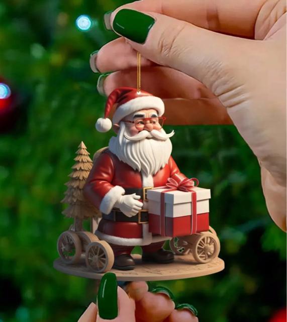 �N���X�}�X�c���[�p�T���^�I�[�i�����g -�����p�݂̒艺���\�ȃy���_���g6�Z�b�g�A2D�A�N�����J�[�C���e���A�I�[�i�����g�A �� �C���e���A/���C�t�� 