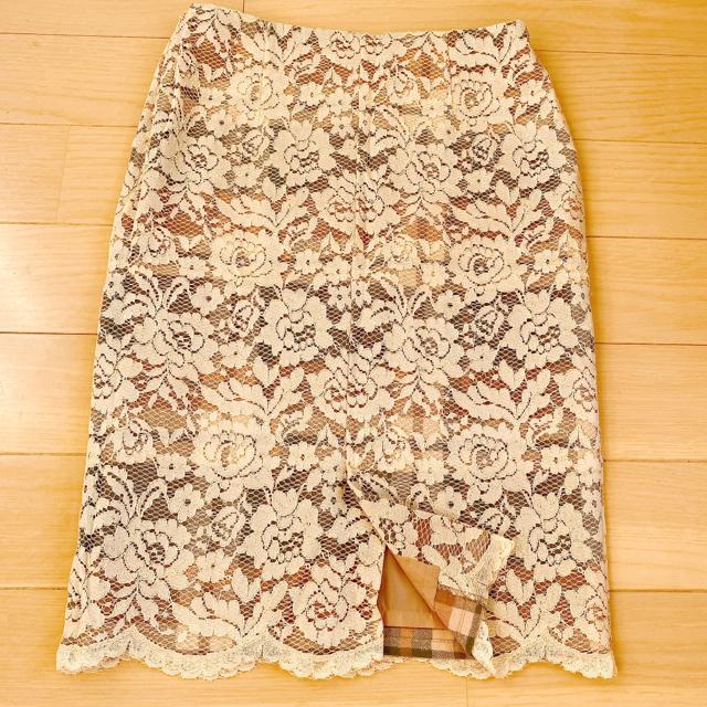 ベージュフラワーレースタイトペンシルスカートグリーンチェック < ブランド ベージュフラワーレースタイトペンシルスカートグリーンチェック < ブランドの