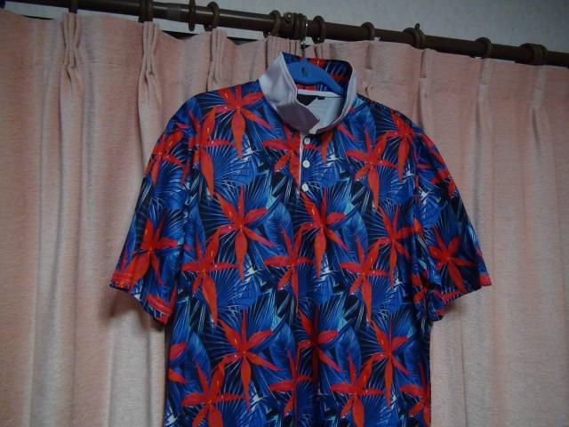 LIDADA メンズ ポロシャツ 半袖 楓柄(XXL)!。 < 男性ファッション  LIDADA メンズ ポロシャツ 半袖 楓柄(XXL)!。 < 男性ファッションの