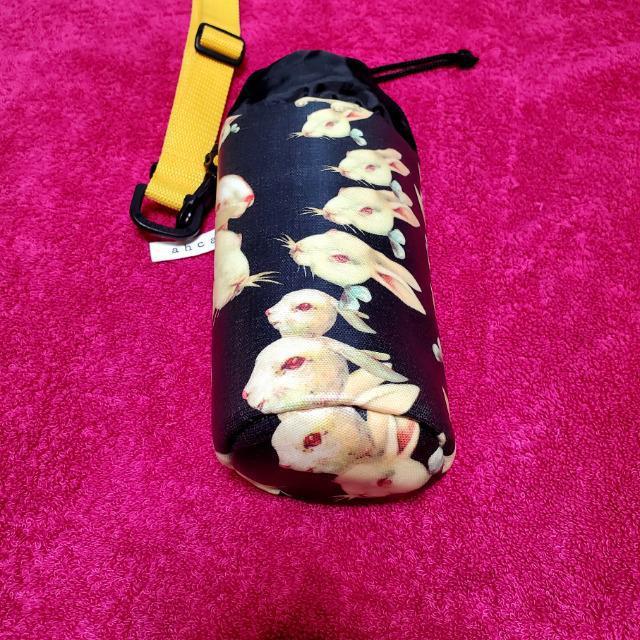 あちゃちゅむ うさぎ ペットボトルホルダー 黒 ブラック ウサギ 保冷 ペットボトルカバー < ブランド  あちゃちゅむ うさぎ ペットボトルホルダー 黒 ブラック ウサギ 保冷 ペットボトルカバー < ブランドの