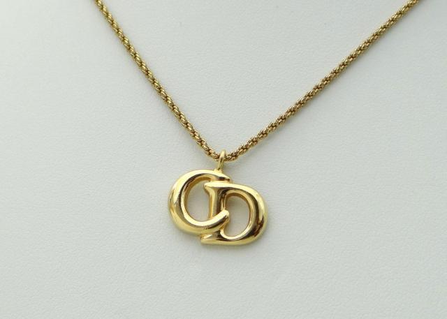 Christian Dior ディオール CDロゴ ネックレス ゴールド<USED>【送料無料】 < ブランド  Christian Dior ディオール CDロゴ ネックレス ゴールド<USED>【送料無料】  < ブランドの