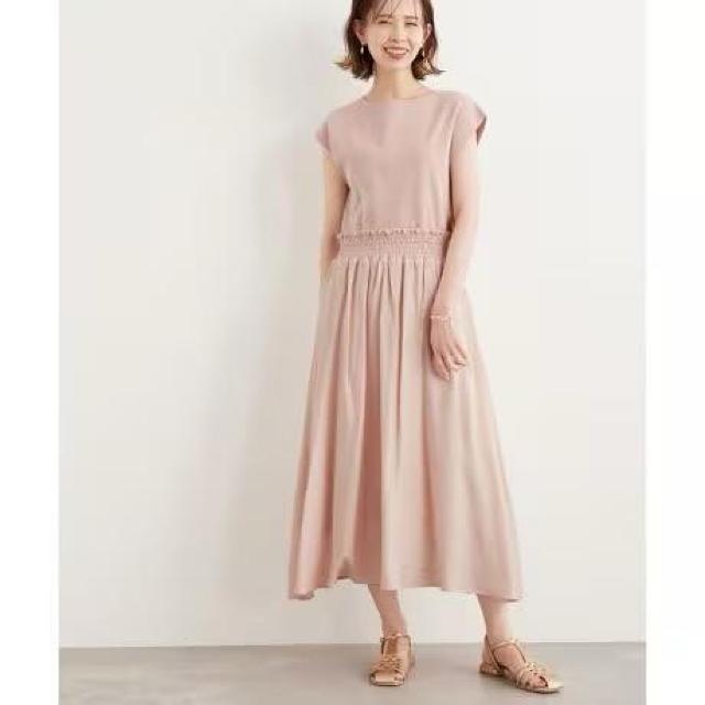 ◆Rope Picnic/ロペピクニック◆ラク美ドッキングニットワンピース★ピンク38*秋冬コーデ美品 < ブランド  ◆Rope Picnic/ロペピクニック◆ラク美ドッキングニットワンピース★ピンク38*秋冬コーデ美品 < ブランドの