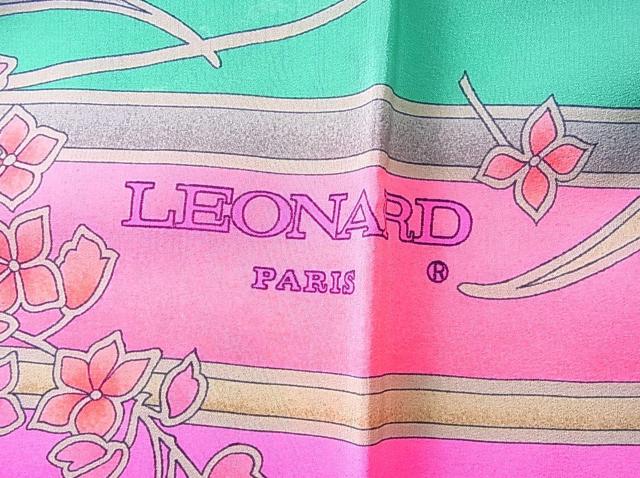 500円スタ★正規品美品 レオナール LEONARD シルク100% スカーフ < 女性ファッション 500円スタ★正規品美品 レオナール LEONARD シルク100% スカーフ < 女性ファッションの