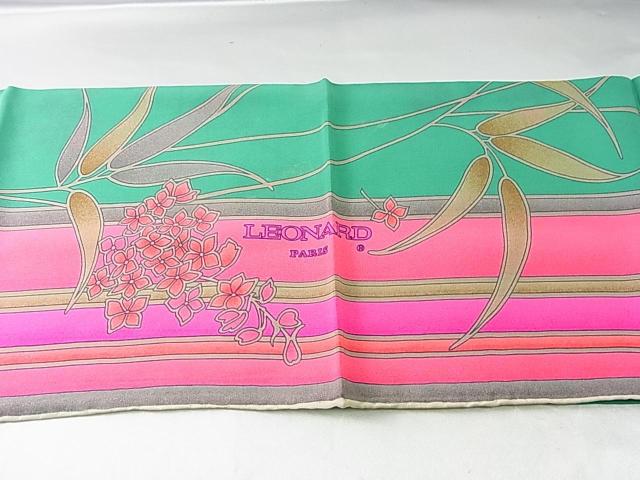 500円スタ★正規品美品 レオナール LEONARD シルク100% スカーフ < 女性ファッション 500円スタ★正規品美品 レオナール LEONARD シルク100% スカーフ < 女性ファッションの