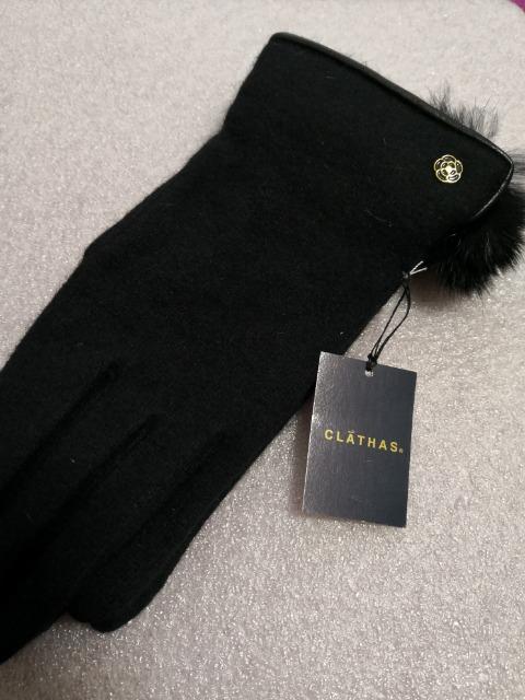 新品 CLATHAS  クレイサス ラビットファー 手袋 黒 < ブランド  新品 CLATHAS  クレイサス ラビットファー 手袋 黒  < ブランドの