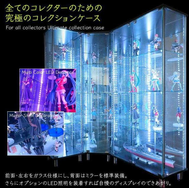 �R���N�V�����P�[�X  ��40cm  �w�ʃ~���[   LED�Z�b�g ���t �� �C���e���A/���C�t�� 