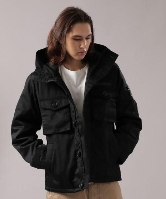 新品アビレックスAVIREXミリタリー中綿パーカージャケット M 黒 < ブランド 新品アビレックスAVIREXミリタリー中綿パーカージャケット M 黒 < ブランドの