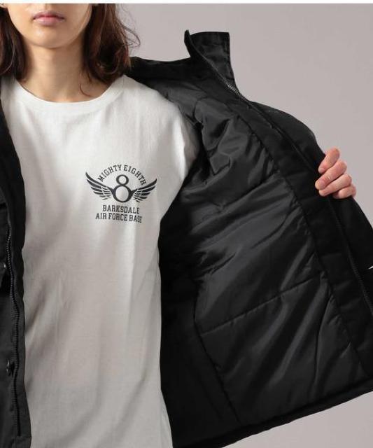 新品アビレックスAVIREXミリタリー中綿パーカージャケット M 黒 < ブランド 新品アビレックスAVIREXミリタリー中綿パーカージャケット M 黒 < ブランドの