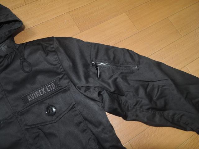 新品アビレックスAVIREXミリタリー中綿パーカージャケット M 黒 < ブランド 新品アビレックスAVIREXミリタリー中綿パーカージャケット M 黒 < ブランドの