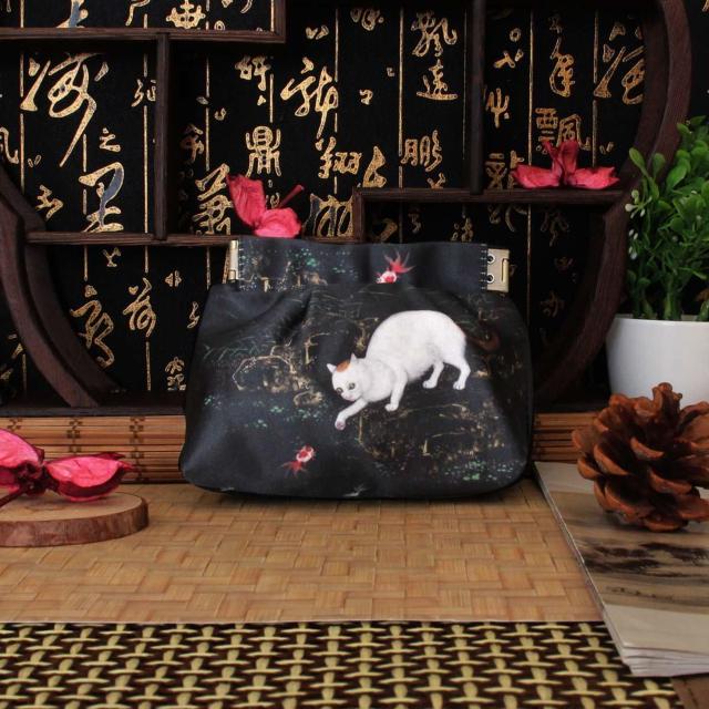 台湾 國立故宮博物院 国立故宮博物院 貍奴魚藻零錢包  小銭入れ 清 沈振麟 畫耄耋同春冊-貍奴魚藻モチーフ 台灣 < 女性ファッション  台湾 國立故宮博物院 国立故宮博物院 貍奴魚藻零錢包  小銭入れ 清 沈振麟 畫耄耋同春冊-貍奴魚藻モチーフ 台灣  < 女性ファッションの