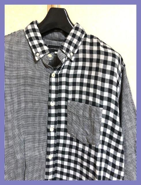 ☆ANTIQU LOTHES☆超美品☆柔らか上質インド綿配色チェック7分袖シャツL☆ < 男性ファッション ☆ANTIQU LOTHES☆超美品☆柔らか上質インド綿配色チェック7分袖シャツL☆ < 男性ファッションの