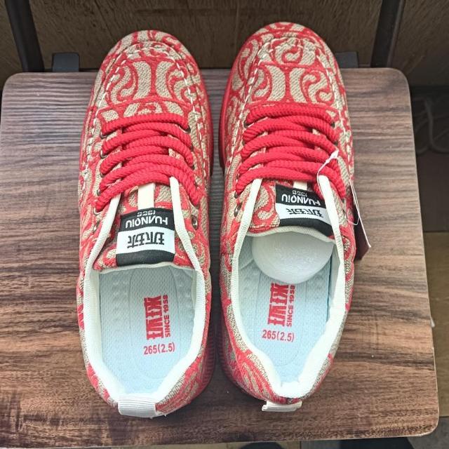 新品 26.5cm メンズ スニーカー レッド シューズ 靴 43 カジュアル < 男性ファッション  新品 26.5cm メンズ スニーカー レッド シューズ 靴 43 カジュアル < 男性ファッションの