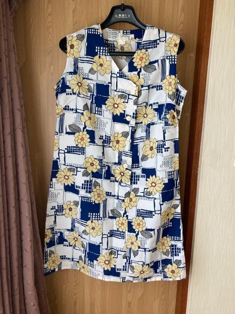 2016.レトロ花柄☆ノースリーブチュニックワンピース☆サイズL程度 < 女性ファッション  2016.レトロ花柄☆ノースリーブチュニックワンピース☆サイズL程度  < 女性ファッションの