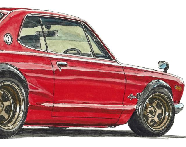 NC-731 GT-R/RS SS限定版画サイン額装作家平右ヱ門 < 自動車/バイク NC-731 GT-R/RS SS限定版画サイン額装作家平右ヱ門 < 自動車/バイク