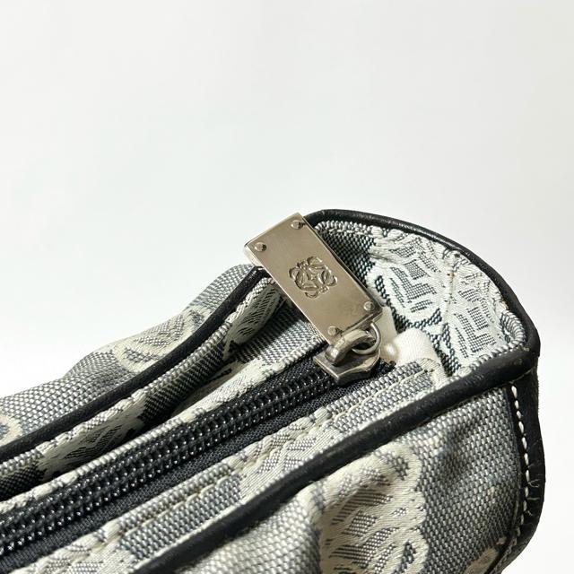 LOEWE ���G�x �A�i�O���� �W���K�[�h ���U�[ �g�[�g �o�b�O �O���[ �z���C�g A4�T�C�Y���[ �� �u�����h�� 