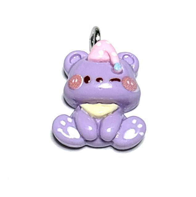 5300 小さめの帽子のくまちゃん ラベンダー色 1個 樹脂パーツ アクセサリーチャーム 熊 < ペット/手芸/園芸 5300 小さめの帽子のくまちゃん ラベンダー色 1個 樹脂パーツ アクセサリーチャーム 熊 < ペット/手芸/園芸の