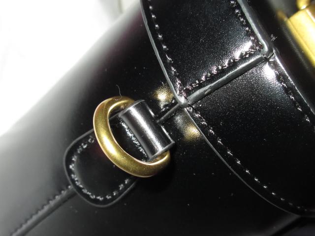 未使用タグ付☆本革製バニティ*ショルダーハンドバッグ(黒) < 女性ファッション  未使用タグ付☆本革製バニティ*ショルダーハンドバッグ(黒) < 女性ファッションの