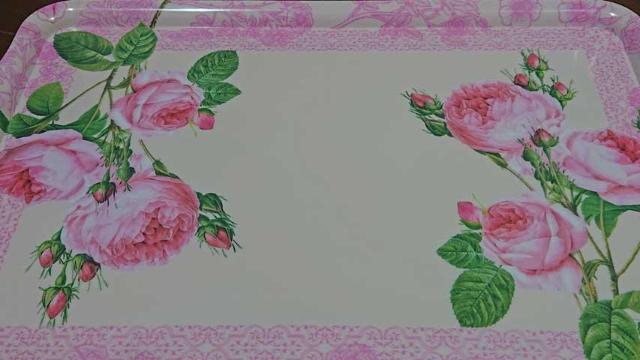 【新品未使用!!】花柄トレイ(大) < インテリア/ライフ  【新品未使用!!】花柄トレイ(大) < インテリア/ライフの