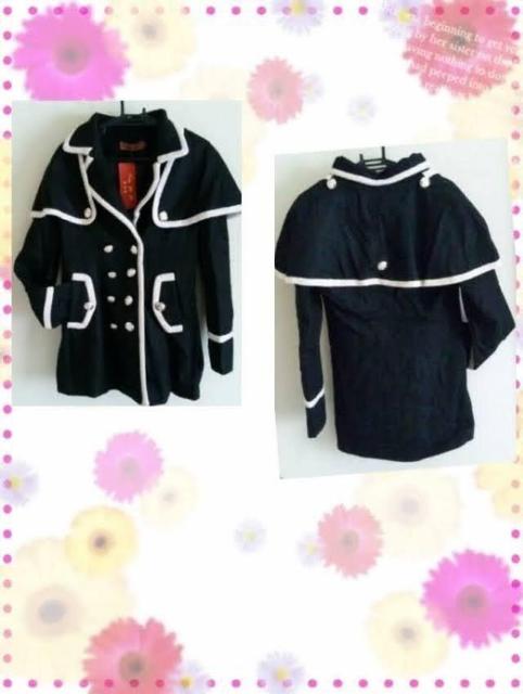 ☆バイカラーコート☆黒M < 女性ファッション ☆バイカラーコート☆黒M < 女性ファッションの
