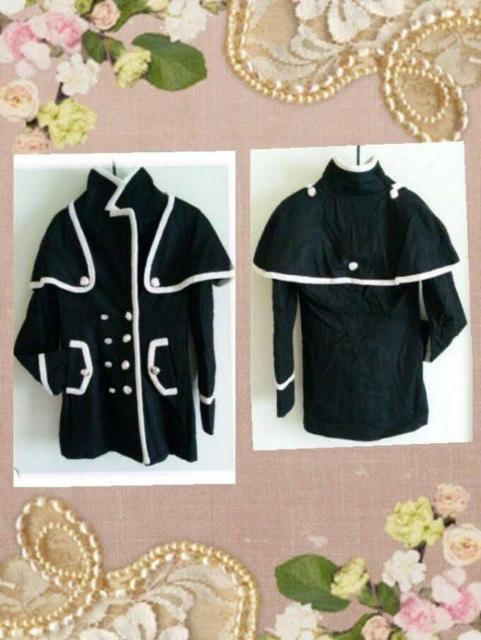 ☆バイカラーコート☆黒M < 女性ファッション ☆バイカラーコート☆黒M < 女性ファッションの