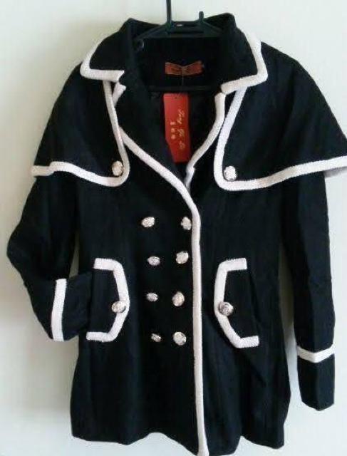 ☆バイカラーコート☆黒M < 女性ファッション ☆バイカラーコート☆黒M < 女性ファッションの