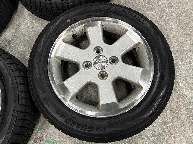 0110104)国産中古スタッドレスタイヤヨコハマアイスガード4本マツダ純正アルミホイールセット155/65R14送料無料 < 自動車/バイク 0110104)国産中古スタッドレスタイヤヨコハマアイスガード4本マツダ純正アルミホイールセット155/65R14送料無料 < 自動車/バイク