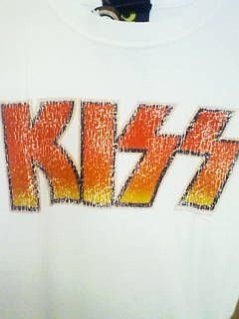 Aー90★新品★半袖KISSプリントTシャツ ホワイト M < 男性ファッション  Aー90★新品★半袖KISSプリントTシャツ ホワイト M < 男性ファッションの