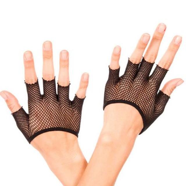 フィッシュネットの指だしショートグローブ < 女性ファッション  フィッシュネットの指だしショートグローブ  < 女性ファッションの