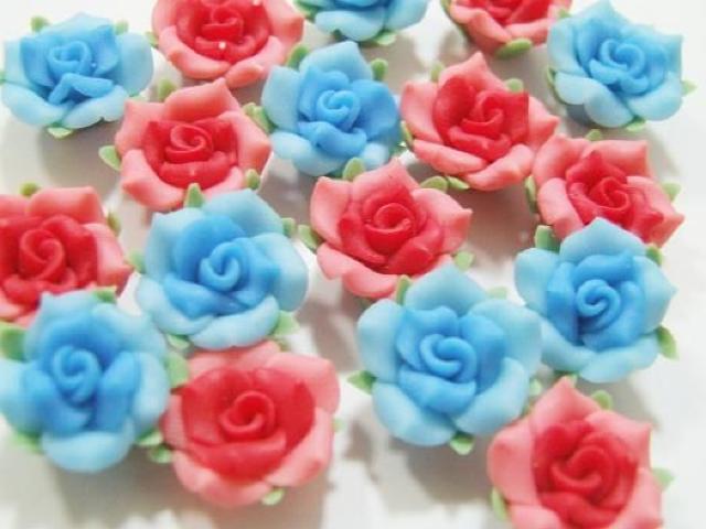 在庫整理☆樹脂粘土薔薇15mm赤青計50個 < ペット/手芸/園芸  在庫整理☆樹脂粘土薔薇15mm赤青計50個  < ペット/手芸/園芸の