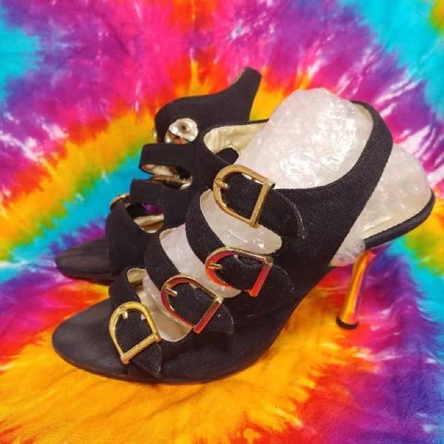 超Sexy&cool(*´艸`)ゴールドバックル×ゴールドヒールサンダル < 女性ファッション  超Sexy&cool(*´艸`)ゴールドバックル×ゴールドヒールサンダル  < 女性ファッションの