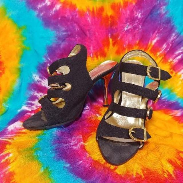 超Sexy&cool(*´艸`)ゴールドバックル×ゴールドヒールサンダル < 女性ファッション  超Sexy&cool(*´艸`)ゴールドバックル×ゴールドヒールサンダル < 女性ファッションの