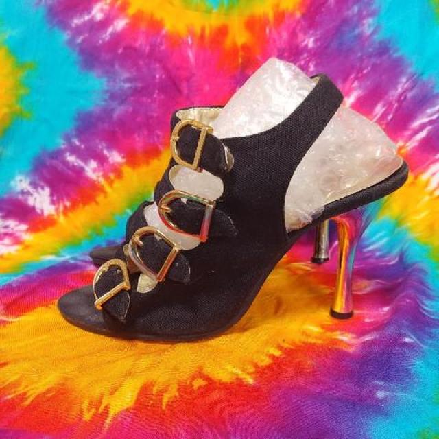 超Sexy&cool(*´艸`)ゴールドバックル×ゴールドヒールサンダル < 女性ファッション  超Sexy&cool(*´艸`)ゴールドバックル×ゴールドヒールサンダル < 女性ファッションの