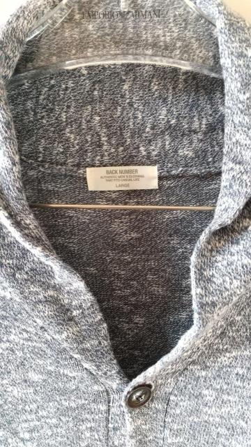 格安 紳士長袖カーディガン BACK NUNBER サイズL < 男性ファッション 格安 紳士長袖カーディガン BACK NUNBER サイズL < 男性ファッションの