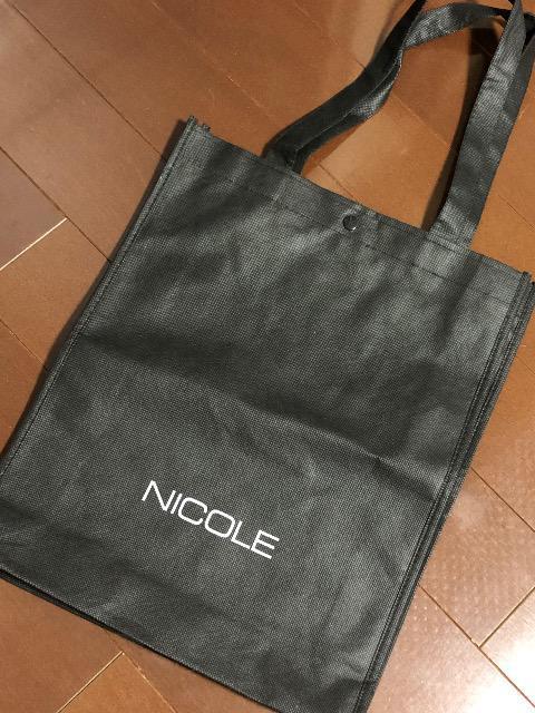 新品〈NICOLE〉ニコル(ショップ袋エコバッグ)ブラック < ブランド  新品〈NICOLE〉ニコル(ショップ袋エコバッグ)ブラック  < ブランドの