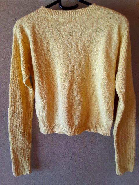 HEART TIME トップス M ニット プルオーバー 長袖 カットソー セーター リボン シャツ Tシャツ イエロー 黄色 < 女性ファッション  HEART TIME トップス M ニット プルオーバー 長袖 カットソー セーター リボン シャツ Tシャツ イエロー 黄色 < 女性ファッションの