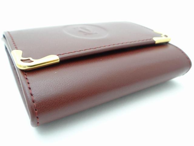 Cartier カルティエ L3000464 マストライン レザー スクエア コインケース ボルドー<USED>【送料無料】 < ブランド  Cartier カルティエ L3000464 マストライン レザー スクエア コインケース ボルドー<USED>【送料無料】 < ブランドの