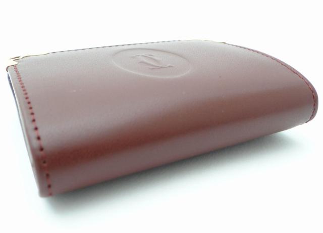 Cartier カルティエ L3000464 マストライン レザー スクエア コインケース ボルドー<USED>【送料無料】 < ブランド  Cartier カルティエ L3000464 マストライン レザー スクエア コインケース ボルドー<USED>【送料無料】 < ブランドの