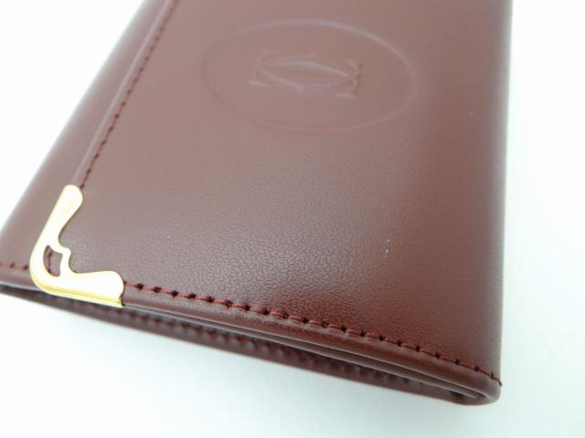 Cartier カルティエ L3000464 マストライン レザー スクエア コインケース ボルドー<USED>【送料無料】 < ブランド  Cartier カルティエ L3000464 マストライン レザー スクエア コインケース ボルドー<USED>【送料無料】 < ブランドの
