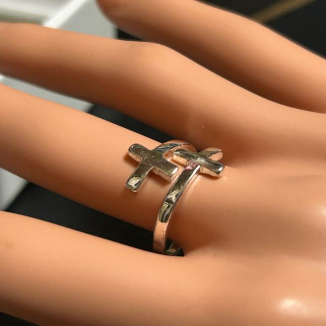 十字架デザインリング ステンレス製 フリーサイズ < 男性アクセサリー/時計 十字架デザインリング ステンレス製 フリーサイズ < 男性アクセサリー/時計の