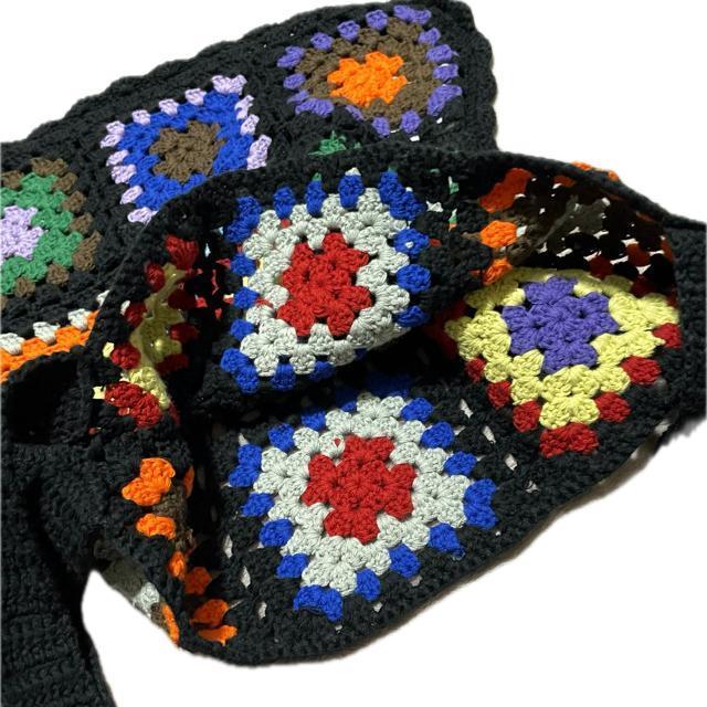 X-girl かぎ編み パッチワーク トートバッグ < 女性ファッション X-girl かぎ編み パッチワーク トートバッグ < 女性ファッションの