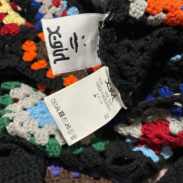 X-girl かぎ編み パッチワーク トートバッグ < 女性ファッション X-girl かぎ編み パッチワーク トートバッグ < 女性ファッションの