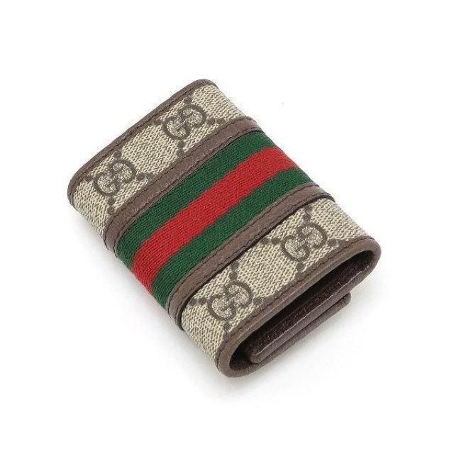 ◆ 本物 美品 ◆ GUCCI グッチ オフィディア 6連キーケース GGスプリーム レザー シェリー 袋 箱 人気 735874 < ブランド  ◆ 本物 美品 ◆ GUCCI グッチ オフィディア 6連キーケース GGスプリーム レザー シェリー 袋 箱 人気 735874 < ブランドの