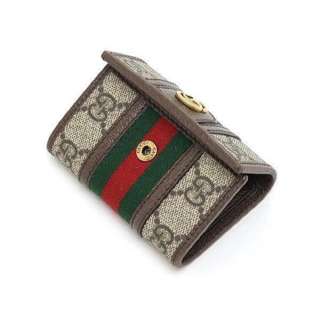 ◆ 本物 美品 ◆ GUCCI グッチ オフィディア 6連キーケース GGスプリーム レザー シェリー 袋 箱 人気 735874 < ブランド  ◆ 本物 美品 ◆ GUCCI グッチ オフィディア 6連キーケース GGスプリーム レザー シェリー 袋 箱 人気 735874 < ブランドの