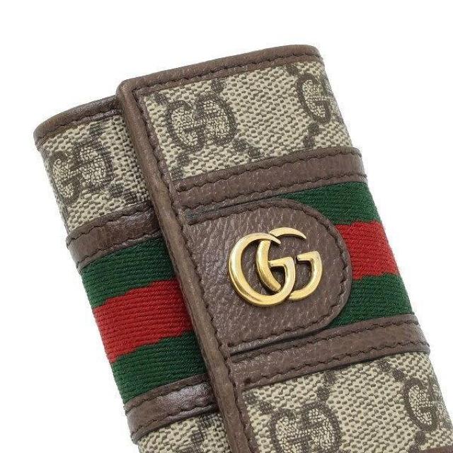◆ 本物 美品 ◆ GUCCI グッチ オフィディア 6連キーケース GGスプリーム レザー シェリー 袋 箱 人気 735874 < ブランド  ◆ 本物 美品 ◆ GUCCI グッチ オフィディア 6連キーケース GGスプリーム レザー シェリー 袋 箱 人気 735874 < ブランドの